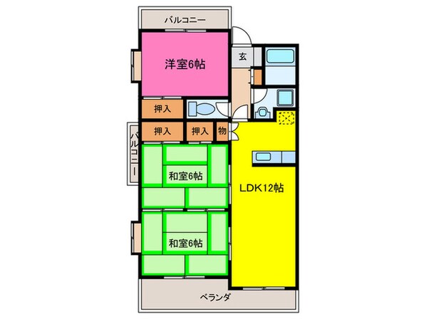 ローリエ春日の物件間取画像